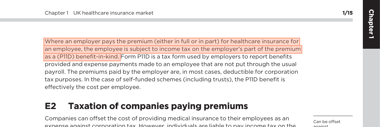 Employer-paid PMI - P11D benefit-in-kind - IF7 page 31